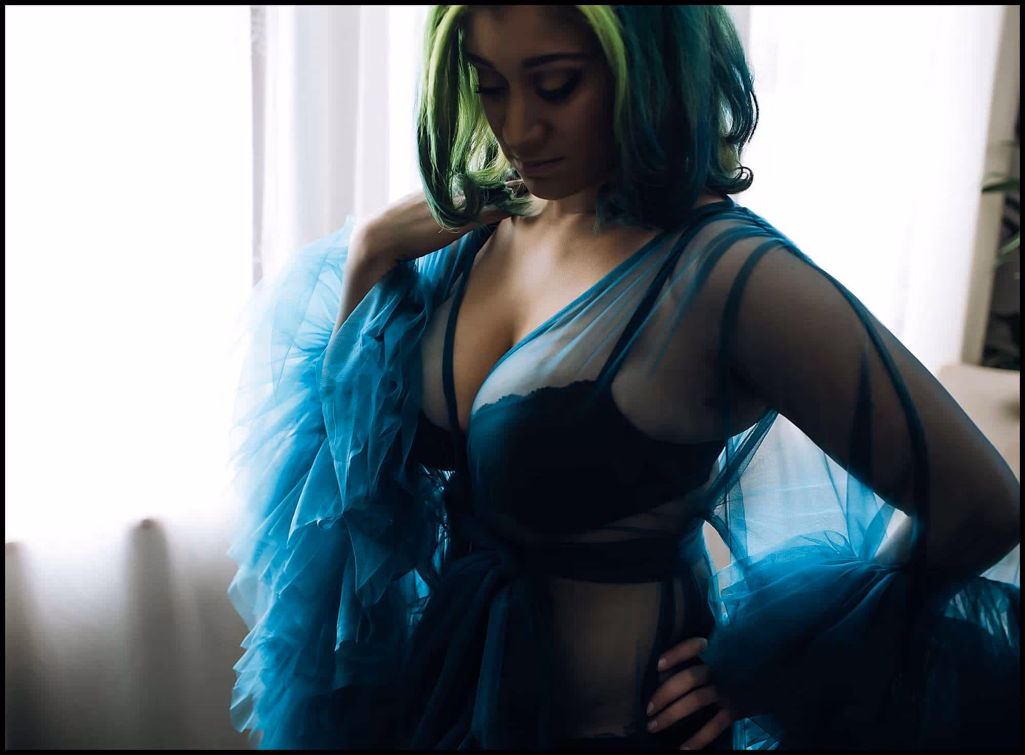 Teal Robe Set | Sarah Jane Boudoir | Wauconda IL