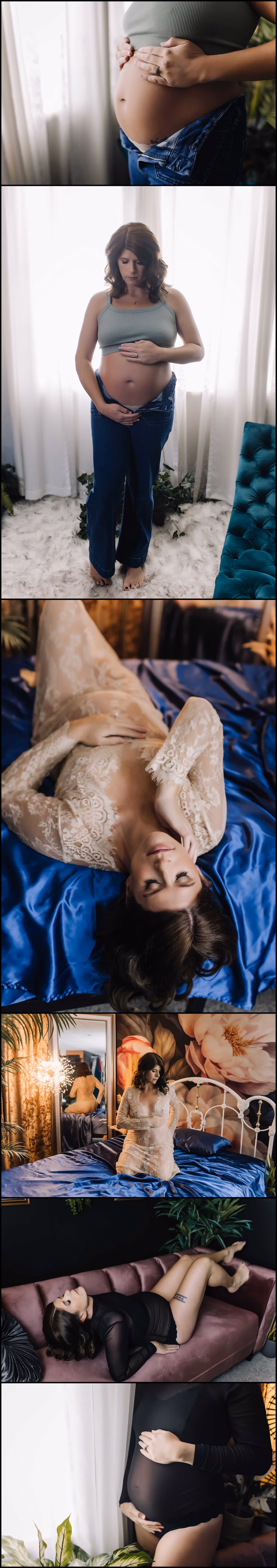 Collection of Maternity Boudoir Images